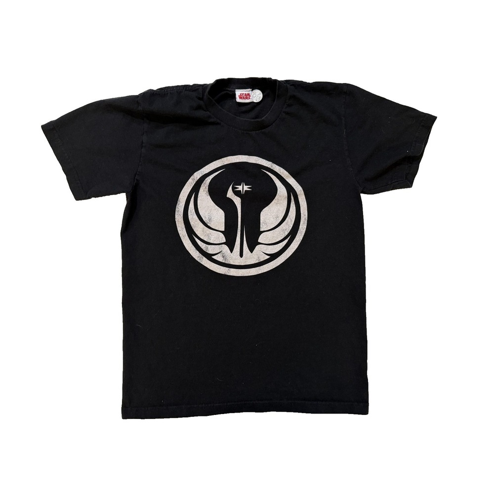 Vintage 2000 Star Wars Jedi‎ Order TShirt Black Med Lucasfilm Tag True Y2K Fader